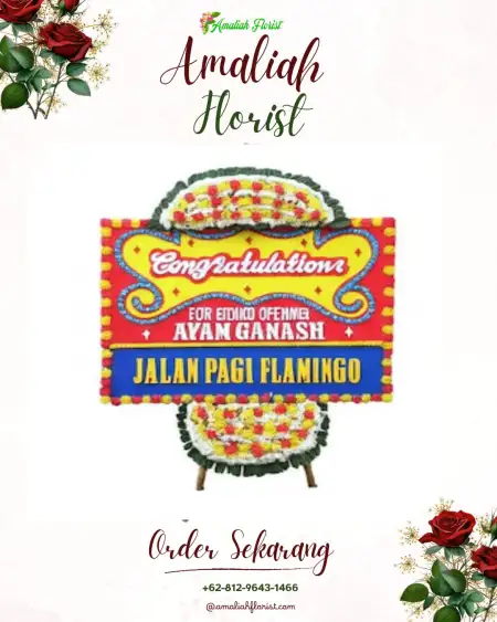 Sewa Papan Bunga Mindi